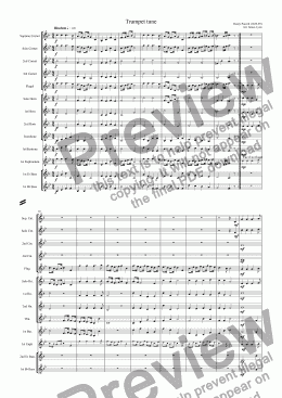 page one of Trumpet tune