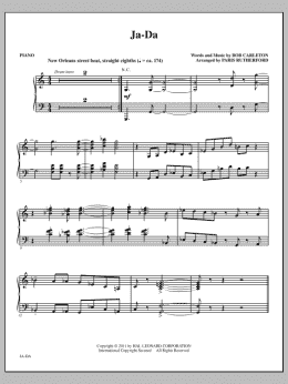 page one of Ja-Da - Piano (Choir Instrumental Pak)