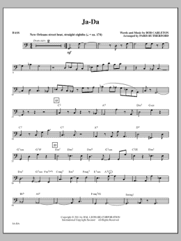 page one of Ja-Da - Bass (Choir Instrumental Pak)