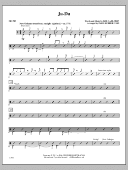 page one of Ja-Da - Drums (Choir Instrumental Pak)