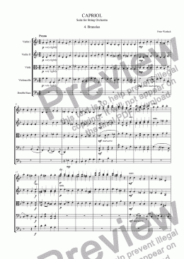 page one of Capriol Suite - 4. Bransles