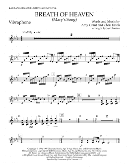 page one of Breath of Heaven (Mary's Song) (arr. Jay Dawson) - Vibraphone (Concert Band)