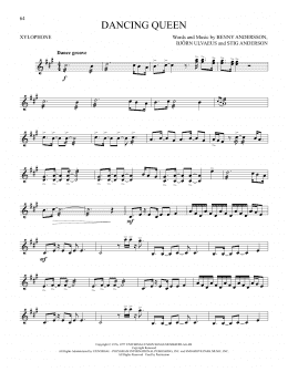 page one of Dancing Queen (Xylophone Solo)