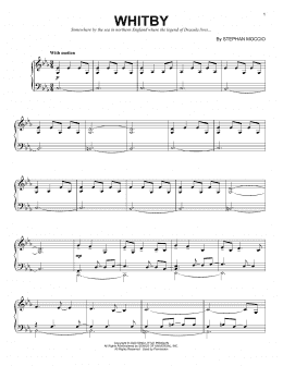 page one of Whitby (Piano Solo)
