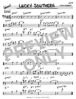 page one of Lucky Southern (Real Book – Melody & Chords – Bass Clef Instruments)