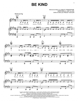 page one of Be Kind (Piano, Vocal & Guitar Chords (Right-Hand Melody))