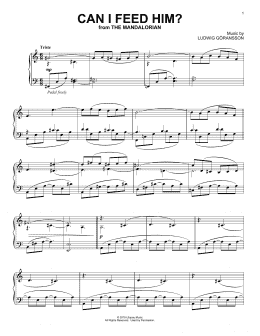 page one of Can I Feed Him? (from Star Wars: The Mandalorian) (Piano Solo)
