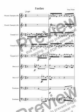 page one of Grand Fanfare