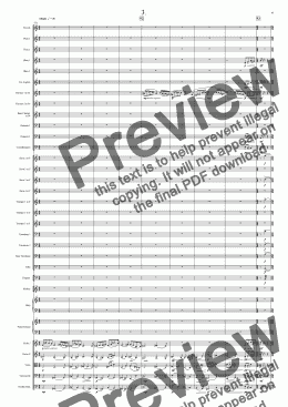 page one of Symphony No 33 3rd movement