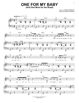 page one of One For My Baby (And One More For The Road) (Piano & Vocal)