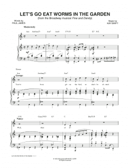 page one of Let's Go Eat Worms In The Garden (from the musical Fine and Dandy) (Piano & Vocal)