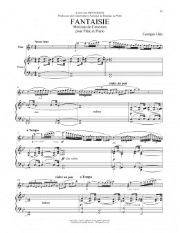 page one of Fantaisie (Flute and Piano)