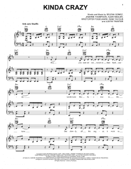 page one of Kinda Crazy (Piano, Vocal & Guitar Chords (Right-Hand Melody))