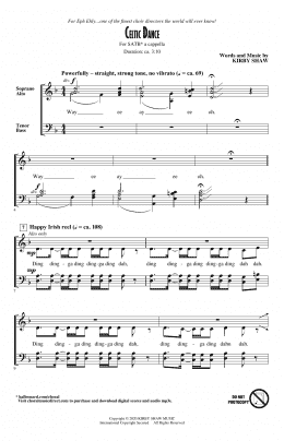 page one of Celtic Dance (SATB Choir)