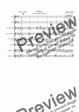 page one of Scherzo [Quartet in a minor] (ME)