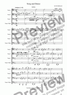 page one of Song and dance