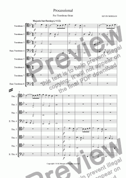 page one of Processional (Octet)