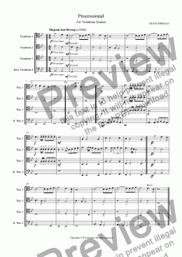 page one of Processional (Quartet)
