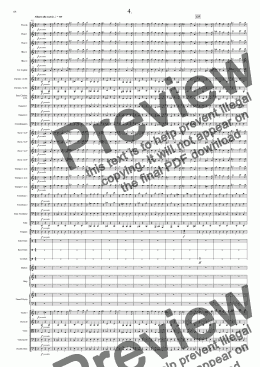 page one of Symphony No 33 4th movement