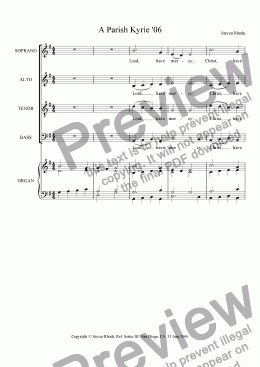 page one of A Parish Kyrie '06 (Choral Edition)