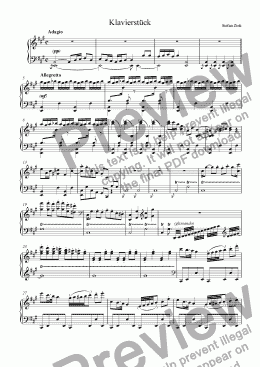page one of Klavierst�ck I