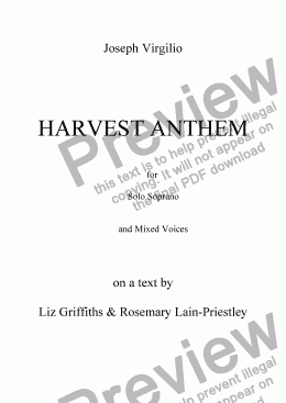 page one of :026 Opus:  Harvest Anthem