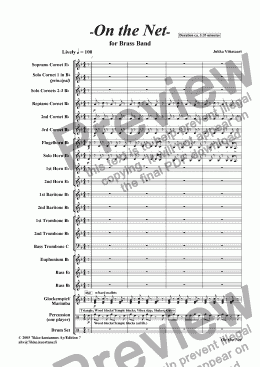 page one of On the Net (brass band)