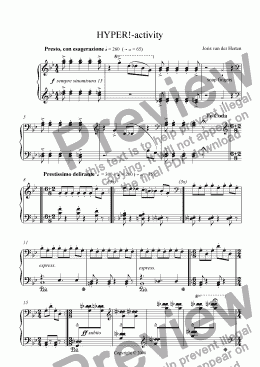 page one of Activity (juvenilia, piano)