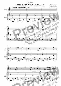 page one of The Passionate Flute