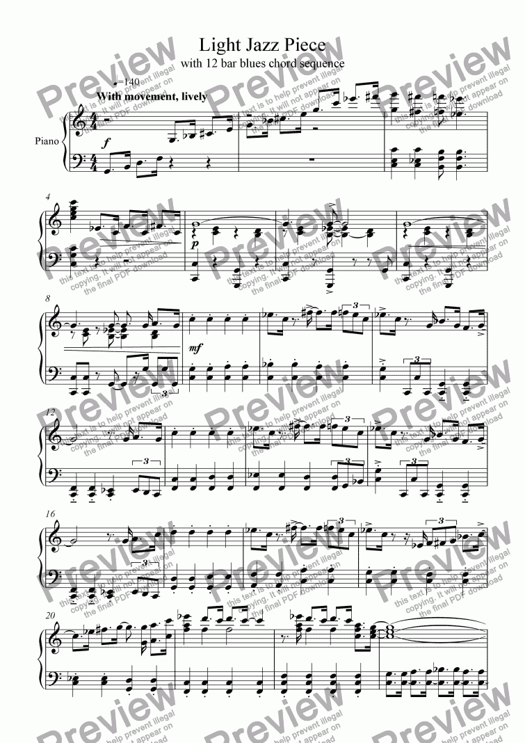 page one of Light Jazz