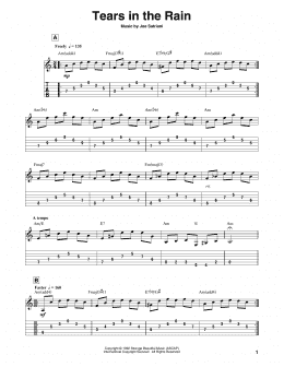 page one of Tears In The Rain (Solo Guitar)