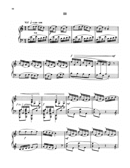 page one of Suite For Piano - III. Vif (Piano Solo)