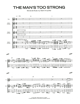 page one of The Man's Too Strong (Guitar Tab)