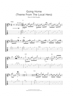 page one of Going Home (Theme From "Local Hero") (Guitar Tab)