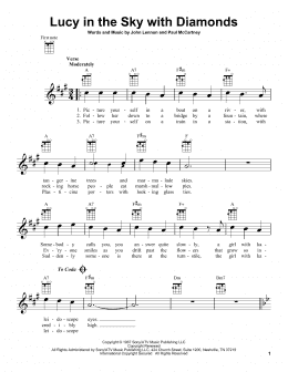 Lucy In The Sky With (Ukulele) - Print Sheet Music Now