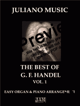 page one of THE BEST OF G. F. HANDEL - VOL.1 (EASY ORGAN & PIANO ARRANGEMENT)