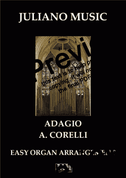 page one of ADAGIO (EASY ORGAN) - A. CORELLI