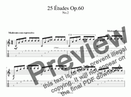 page one of 25 Etudes Op.60 No.2 (for iPad)