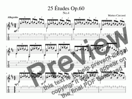 page one of 25 Etudes Op.60 No.4 (for iPad)