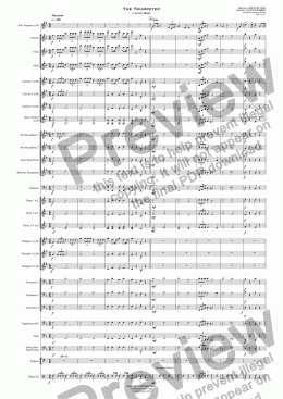 page one of The Trumpeter - Solo Trumpet and Concert Band
