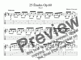 page one of 25 Etudes Op.60 No.5 (for iPad)