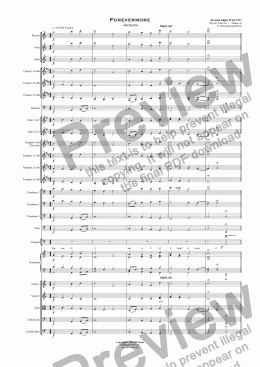 page one of Forevermore (Hymn Tune No. 1)  - Orchestra/Concert Band