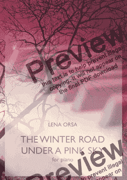 page one of Winter Road under a Pink Sky