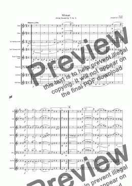 page one of Minuet [Quartet No. 1. Op. 71] (ME)