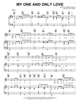page one of My One And Only Love (Piano, Vocal & Guitar Chords (Right-Hand Melody))