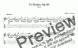 page one of 25 Etudes Op.60 No.6 (for Tablet)