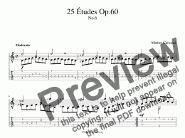 page one of 25 Etudes Op.60 No.6 (for iPad)