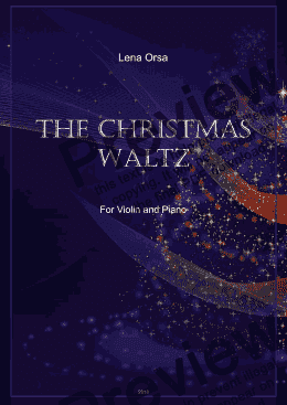 page one of The Christmas Waltz | Music for Violin and Piano