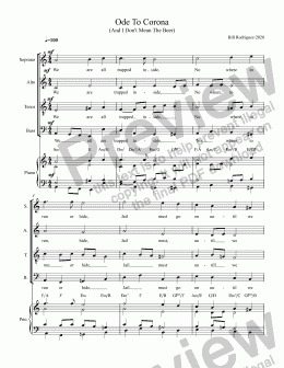 page one of Choral-Ode To Corona