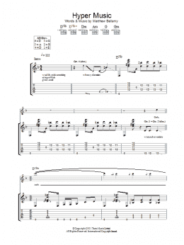 page one of Hyper Music (Guitar Tab)